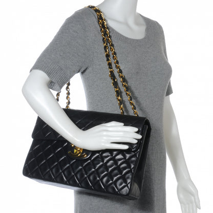 Chanel Lambskin XL Jumbo Flap Black 2 of 9