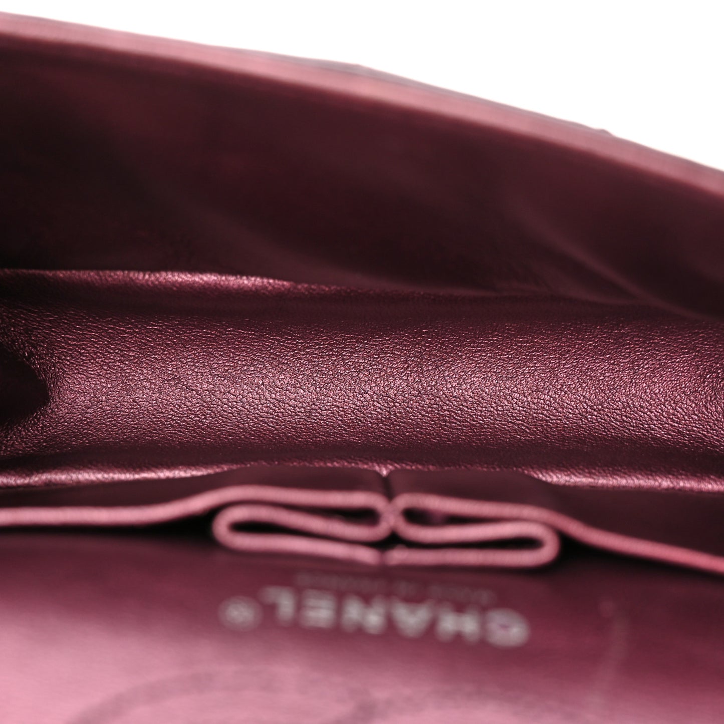 Metallic Calfskin Quilted 2.55 Reissue 224 Flap Purple