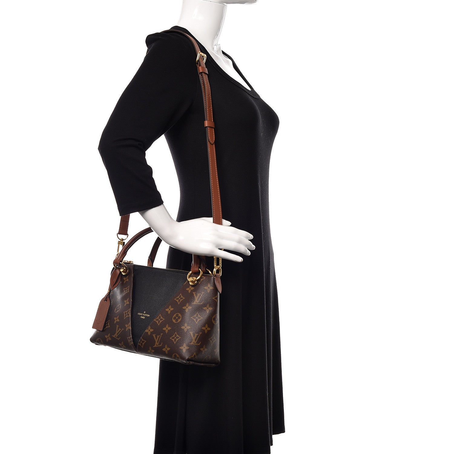 Louis Vuitton Monogram V Tote BB Black 2 of 12