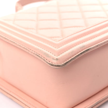 Chanel Calfskin Quilted New Medium Boy Flap Light Pink 9 of 29