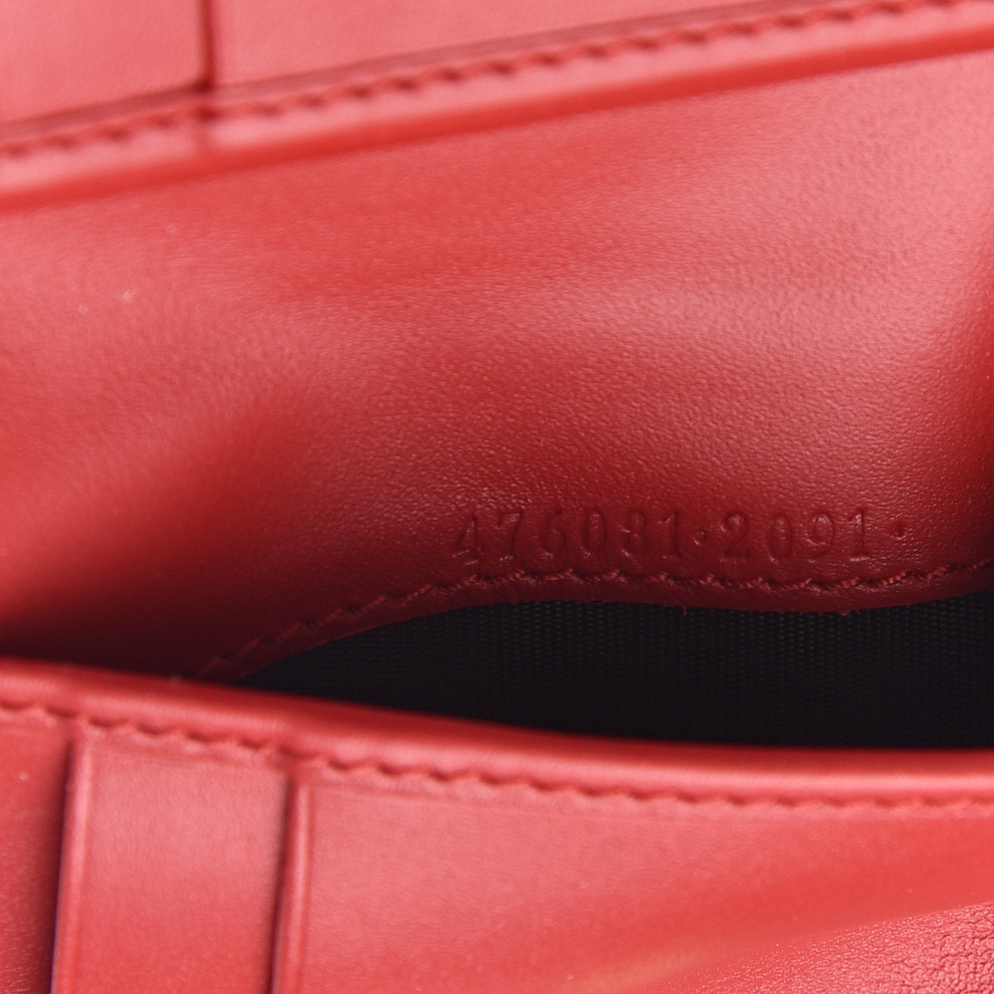Calfskin Sylvie Wallet Hibiscus Red