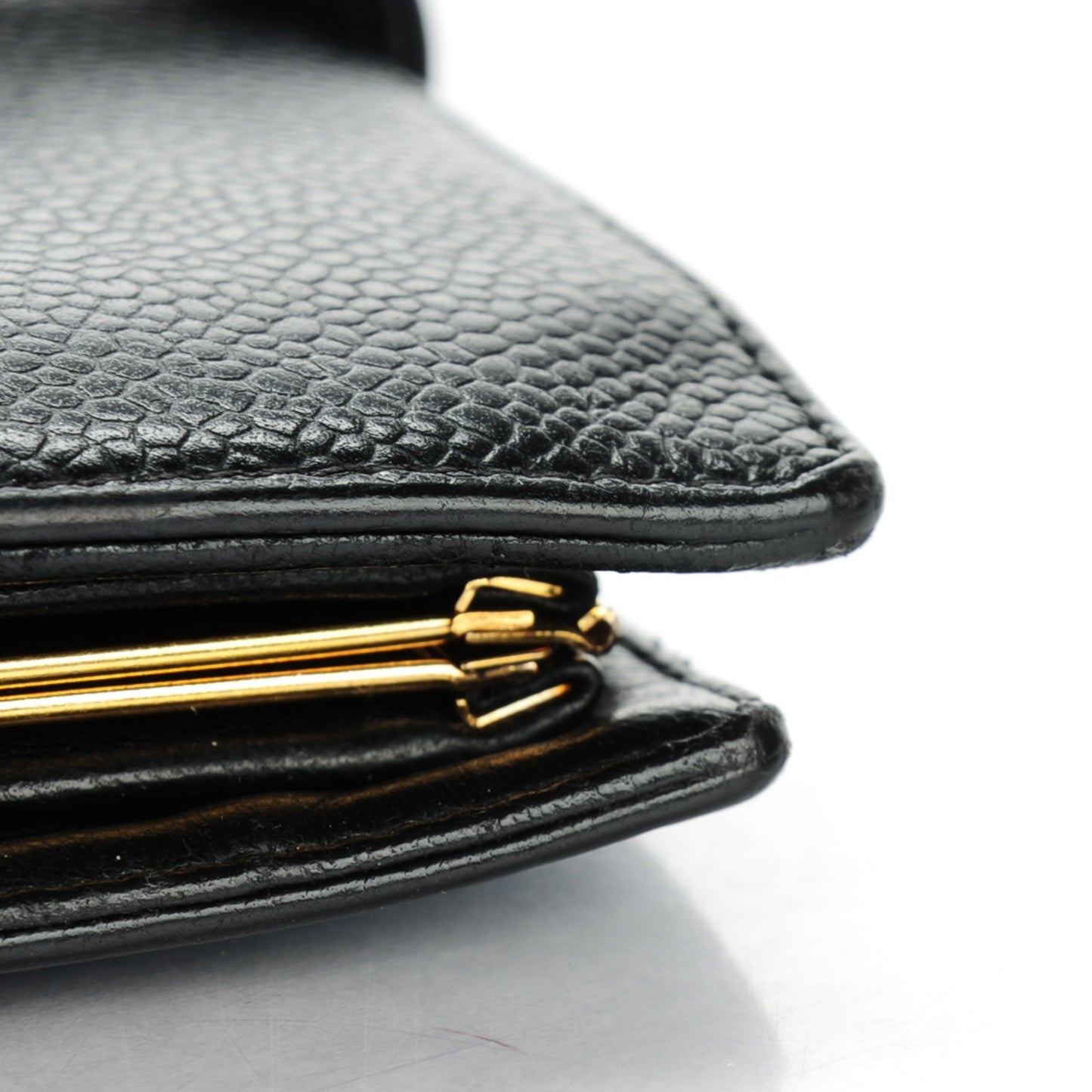 Caviar Timeless CC French Wallet Black