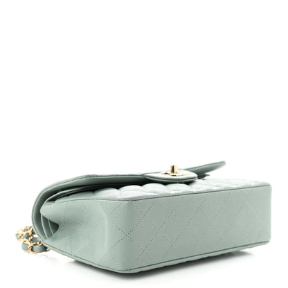 Chanel Caviar Quilted Small Double Flap Light Blue 4 of 11