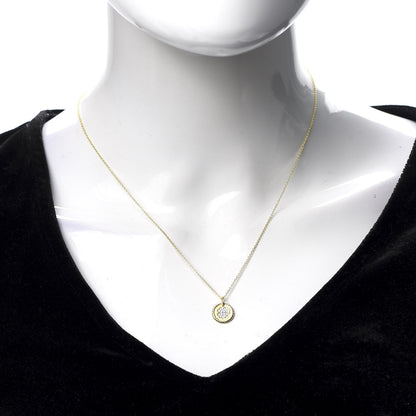 David Yurman 18K Yellow Gold Diamond Cable Collectibles Clover Charm Pendant Necklace 2 of 5