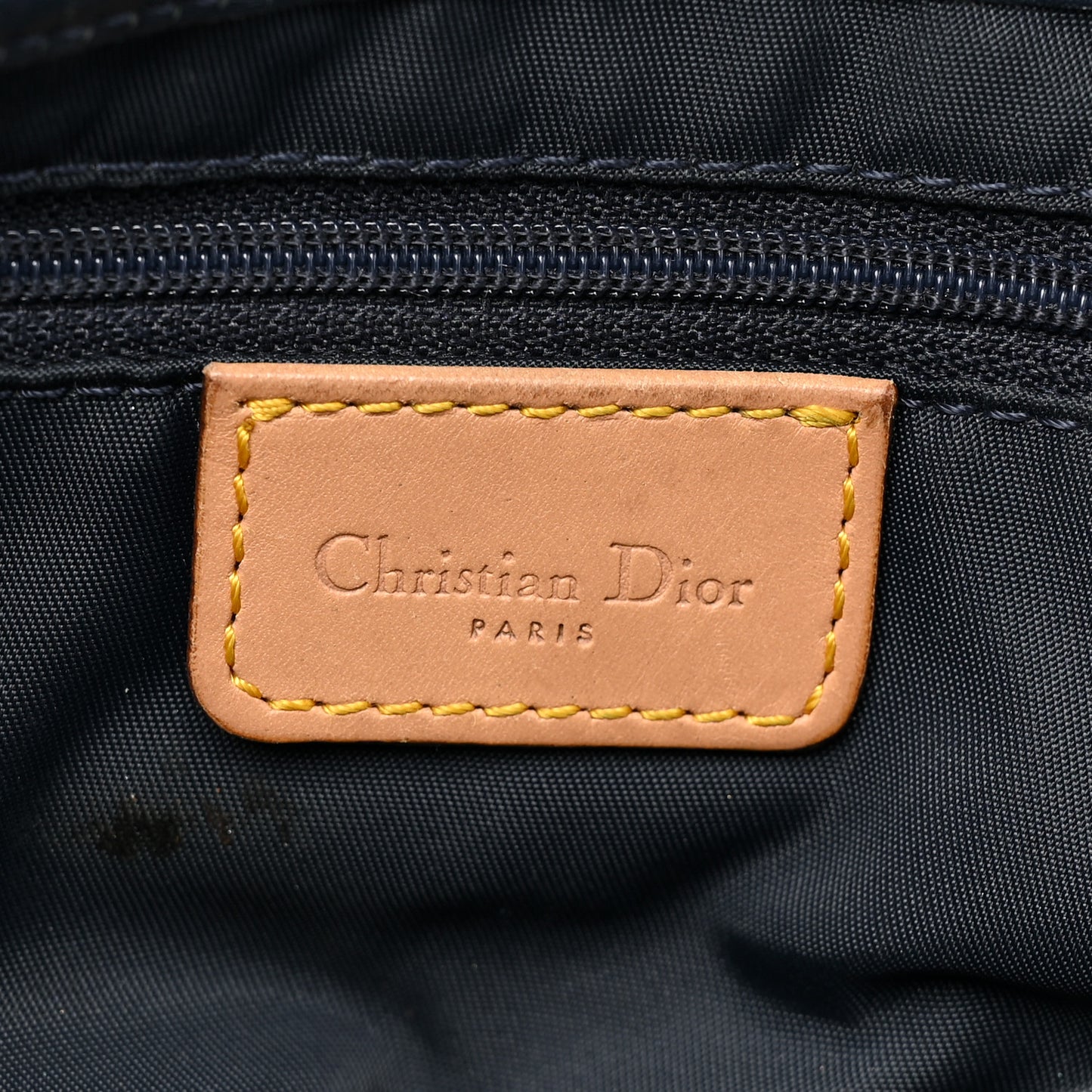 Denim Calfskin Saddle Bag Blue