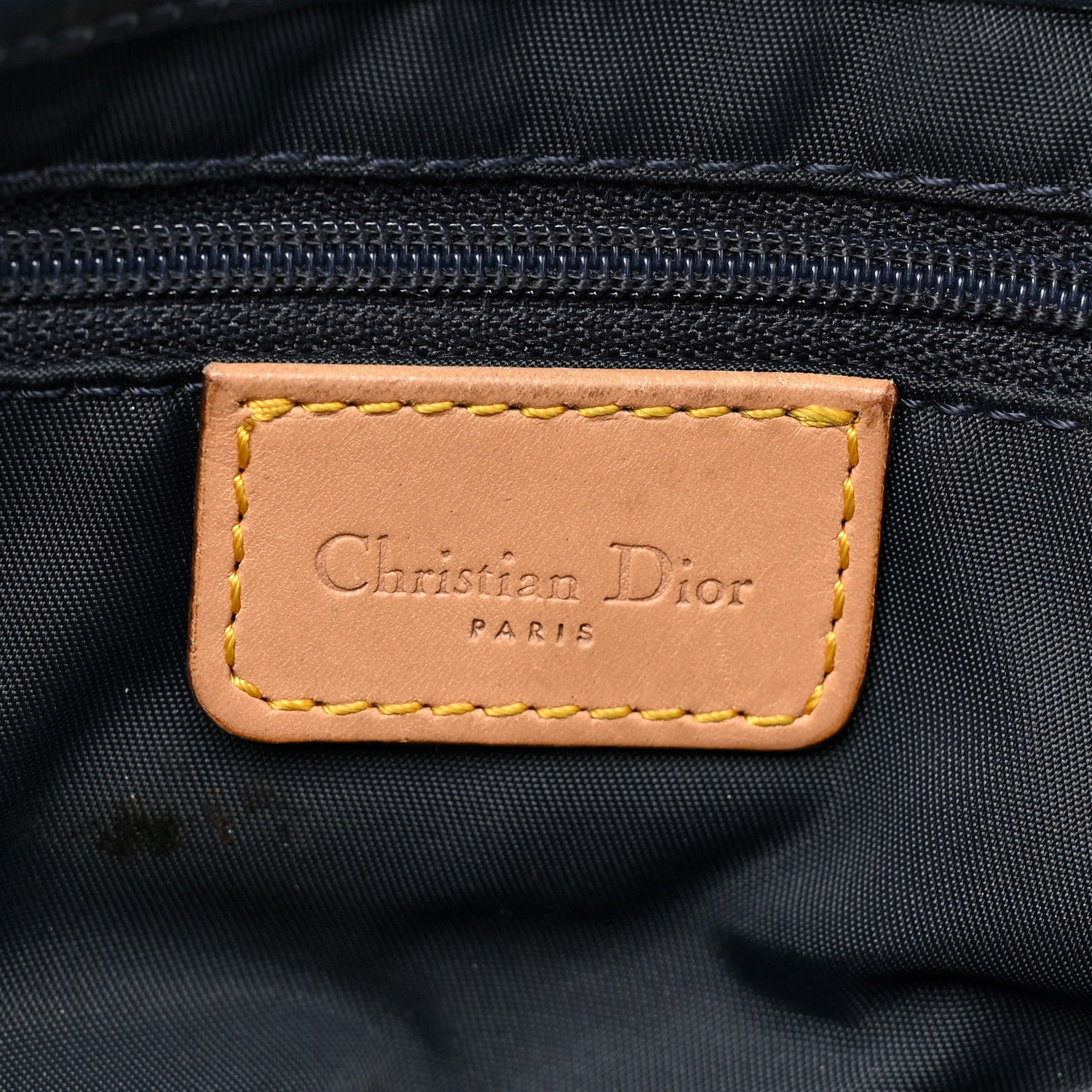 Christian Dior Denim Calfskin Saddle Bag Blue 6 of 16