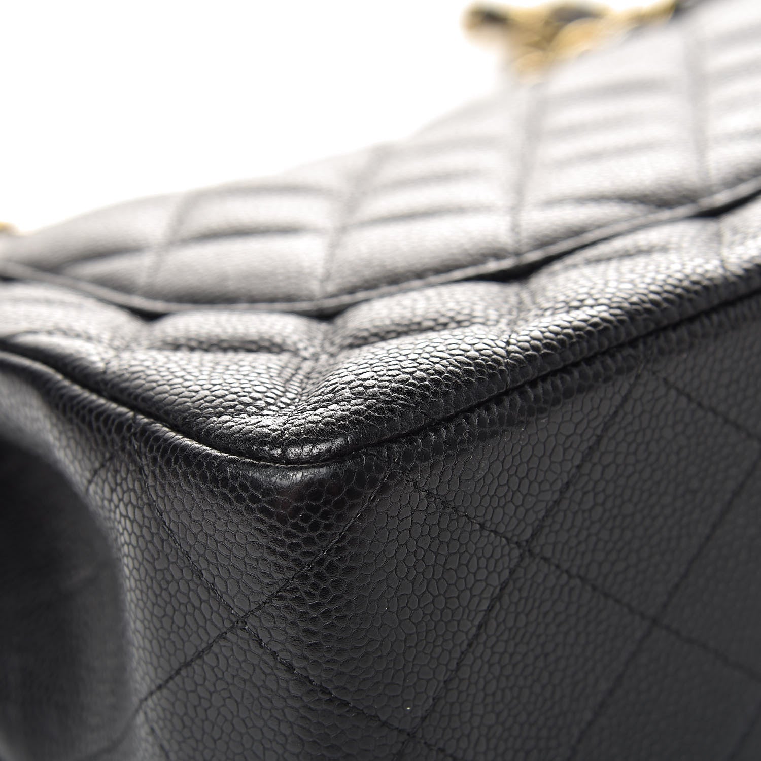 Chanel Caviar Quilted Jumbo Double Flap Black 17 of 18