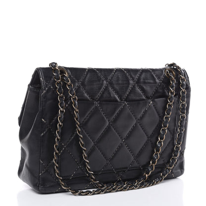 Chanel Calfskin Quilted Wild Stitch Flap Black 3 of 16