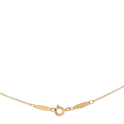 Tiffany 18K Yellow Gold Diamond .12ct Elsa Peretti Diamonds by the Yard Pendant Necklace 4 of 5