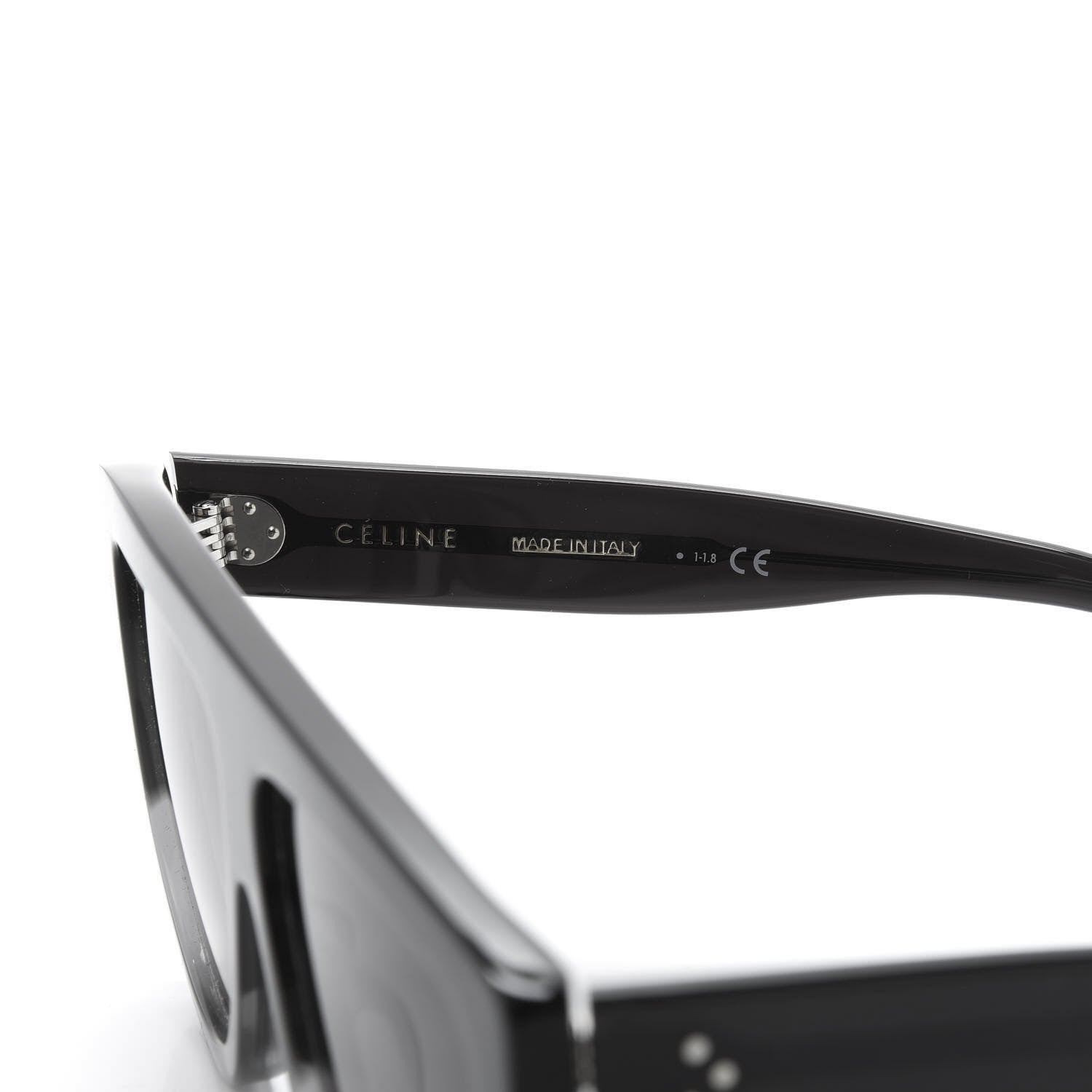 Celine Acetate Aviator Sunglasses CL 40001F Black 6 of 8