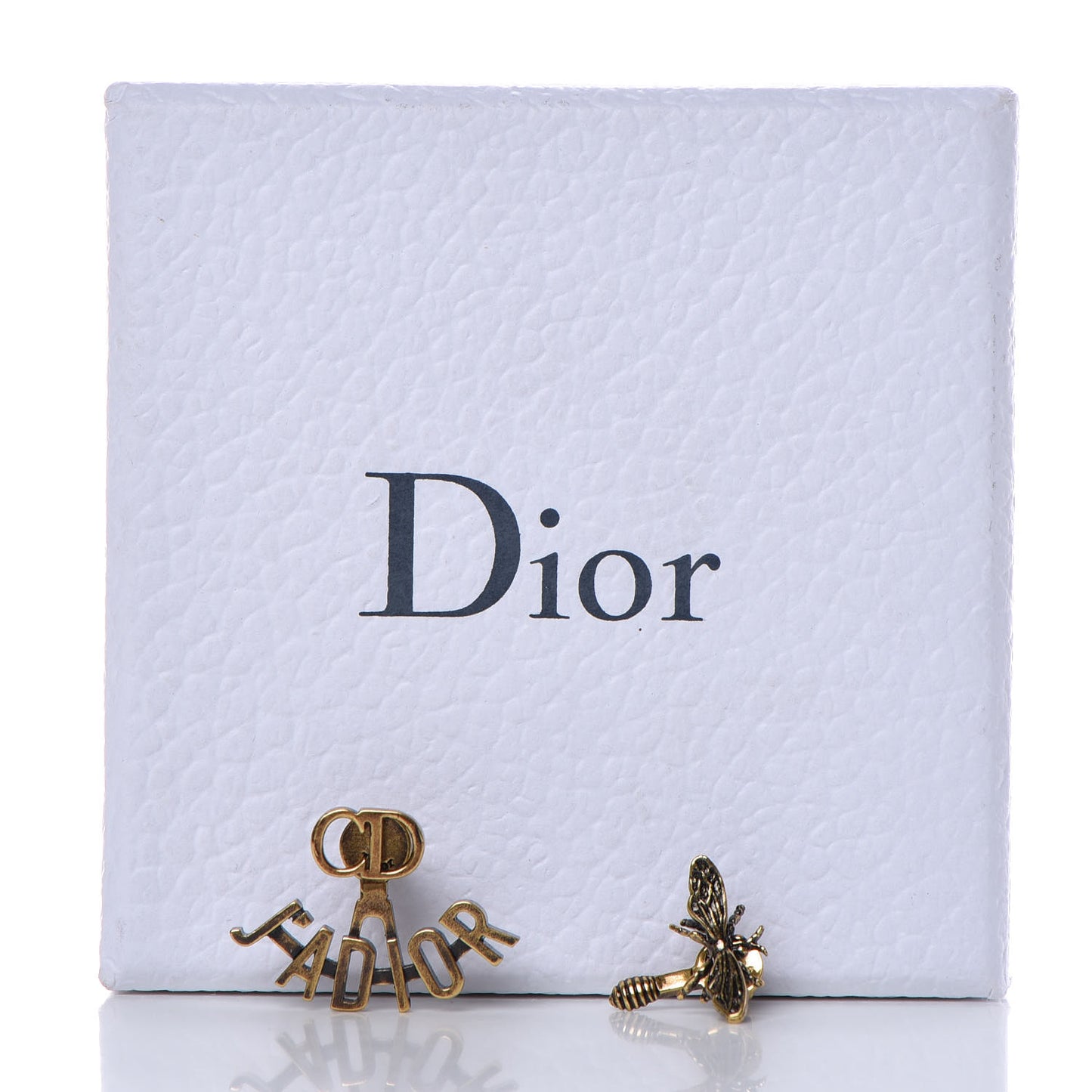 Metal J'Adior Earrings Aged Gold