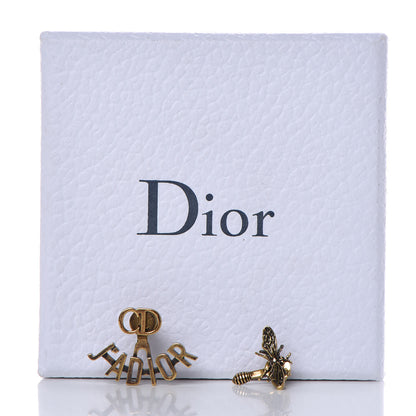 Christian Dior Metal J'Adior Earrings Aged Gold 5 of 5