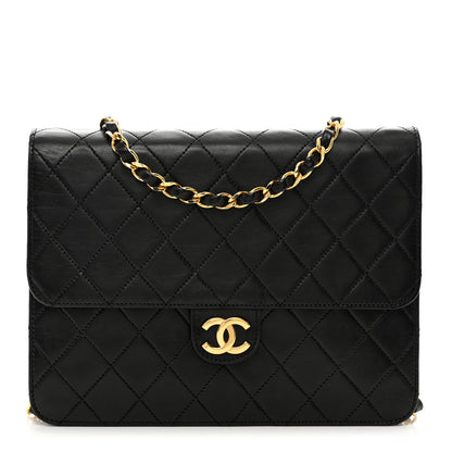 Chanel Lambskin Quilted Small Single Flap Bag Black 1 of 13