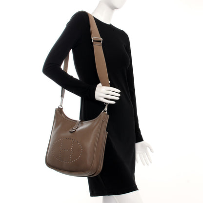 Hermes Taurillon Clemence Evelyne III PM Etoupe 3 of 10