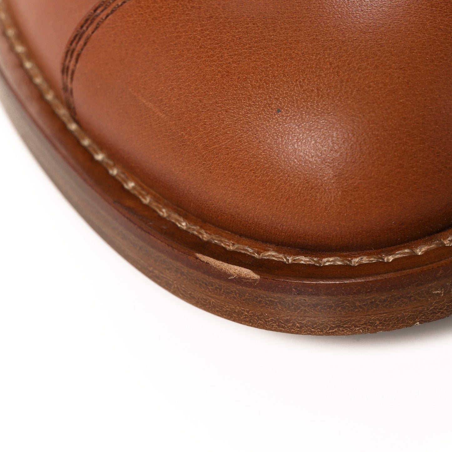 Calfskin Quilted CC Logo Mid Calf Boots 38.5 Caramel