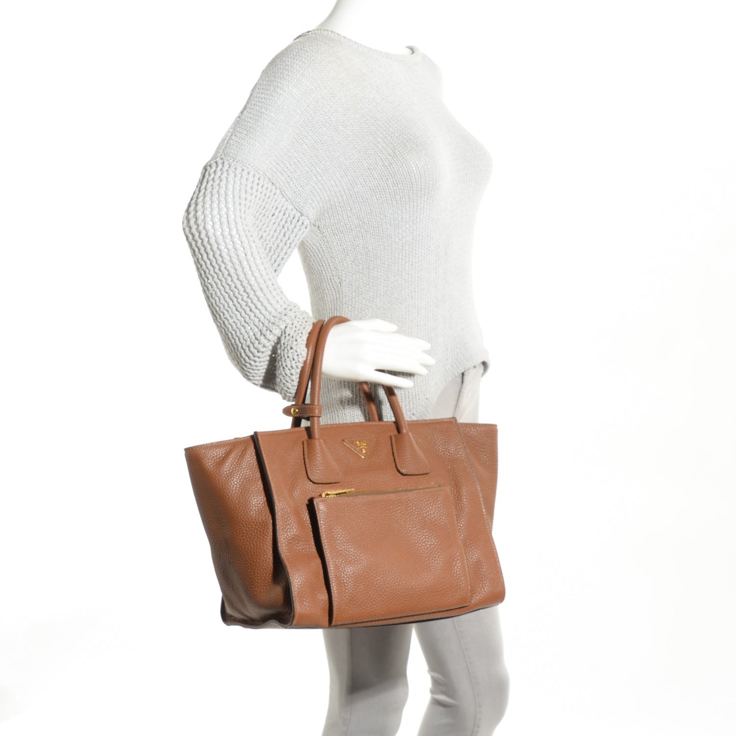 Vitello Daino Tote Caramel