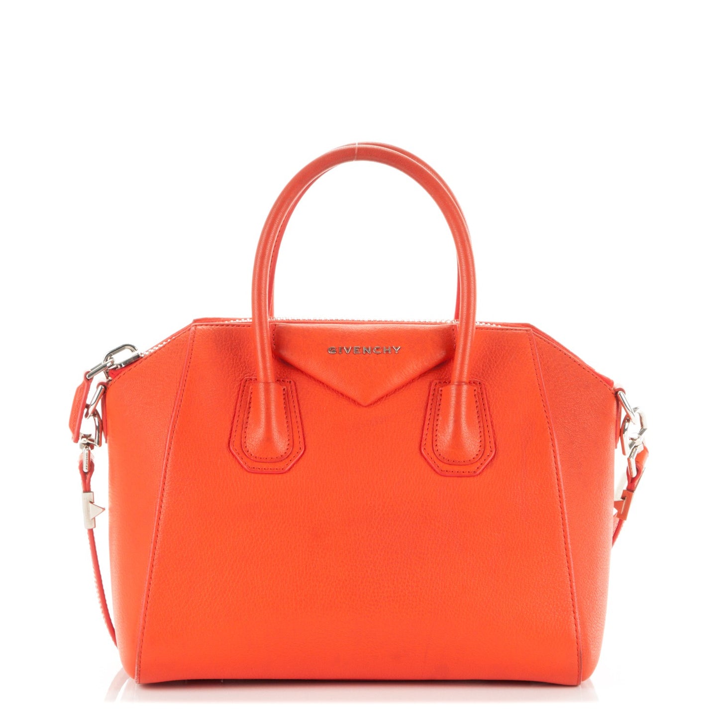 Sugar Goatskin Mini Antigona Burnt Orange