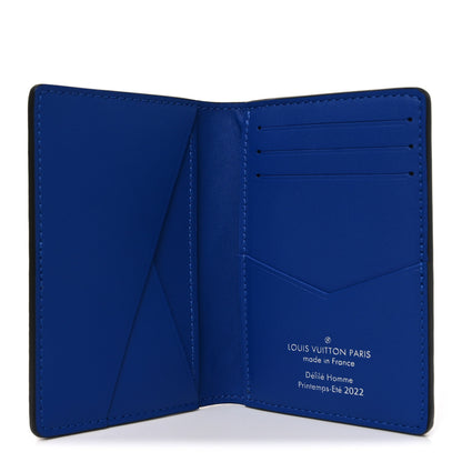 Louis Vuitton Taurillon Illusion Pocket Organizer Bleu Rose 5 of 7