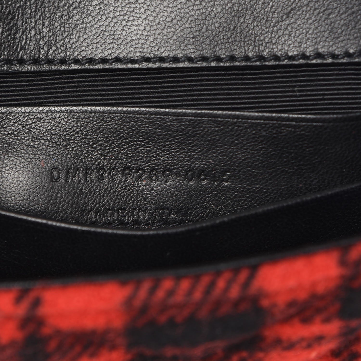 Saint Laurent Wool Matelasse Chevron Classic Monogram Baby Chain Bag Red Black 8 of 8