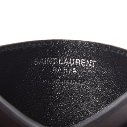 Saint Laurent Calfskin Y Quilted Monogram LouLou Credit Card Case Black 6 of 8