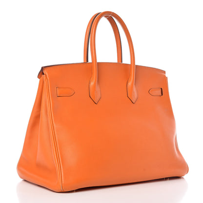 Hermes Swift Horseshoe Birkin 35 Orange 3 of 40