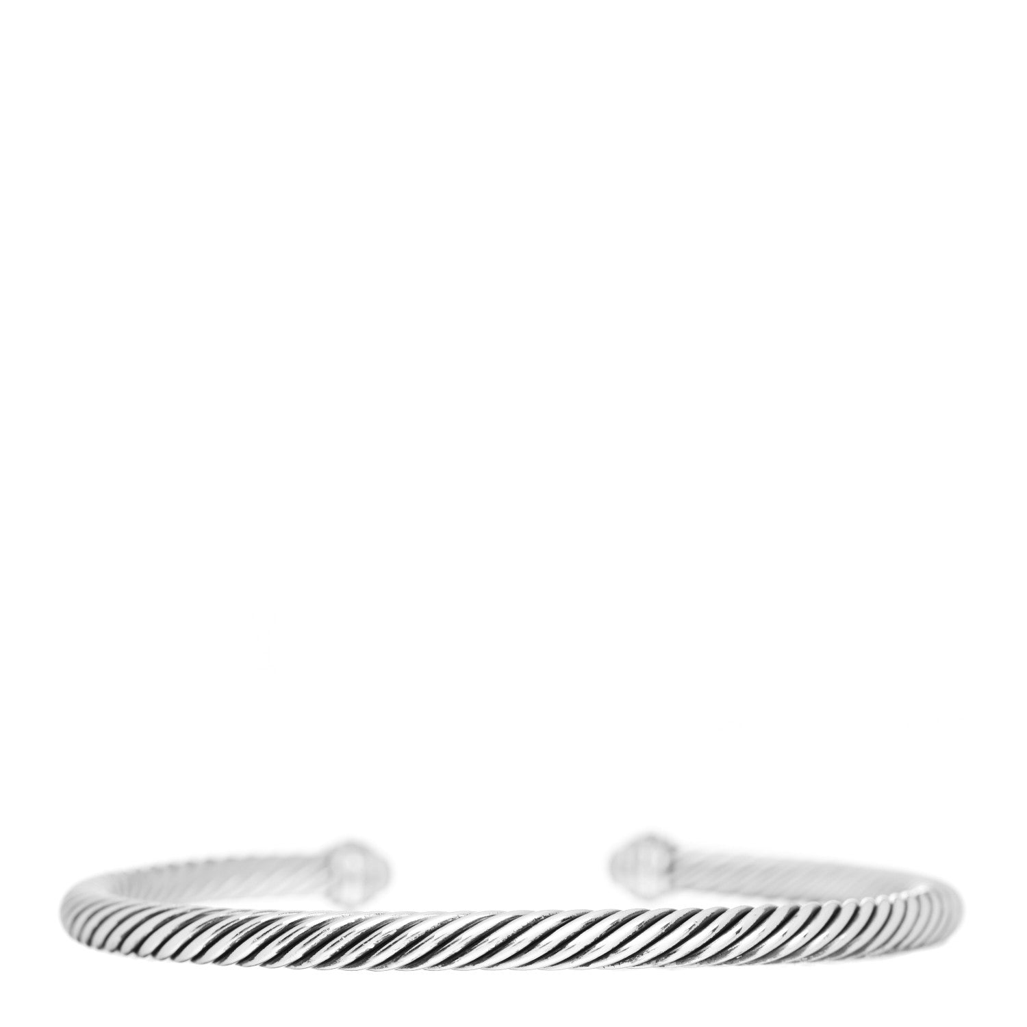 David Yurman Sterling Silver 18K Yellow Gold 4mm Cable Classics Bracelet 3 of 4