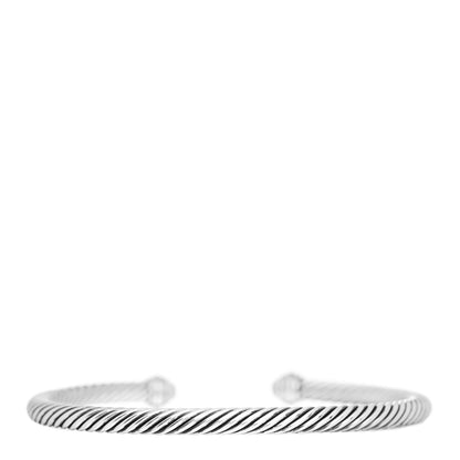 David Yurman Sterling Silver 18K Yellow Gold 4mm Cable Classics Bracelet 3 of 4