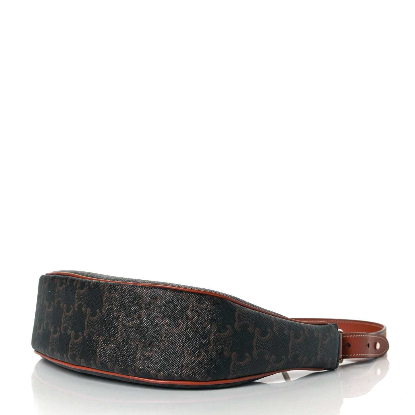 Triomphe Canvas Calfskin Ava Shoulder Bag Tan