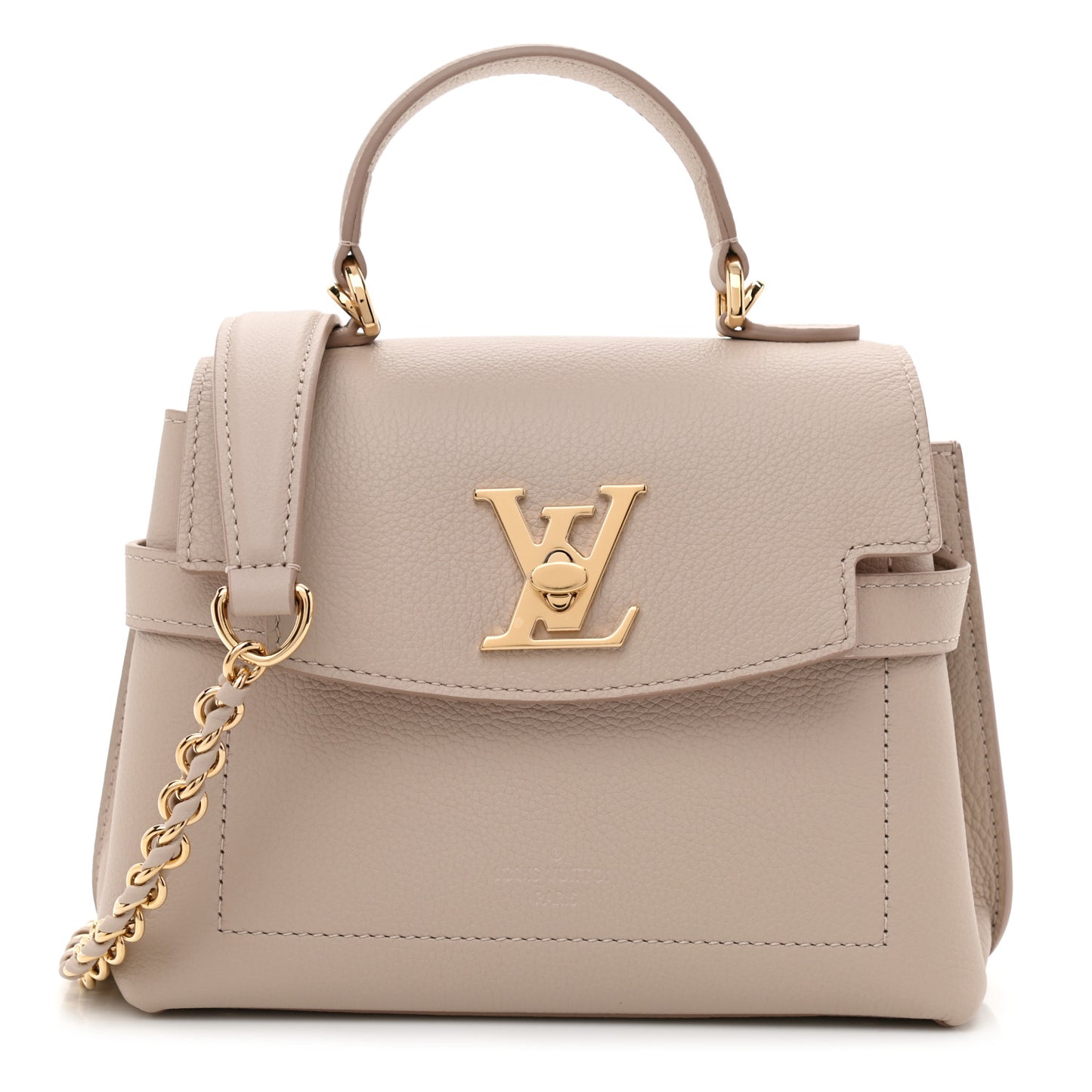 Soft Calfskin Mini Lockme Ever Greige