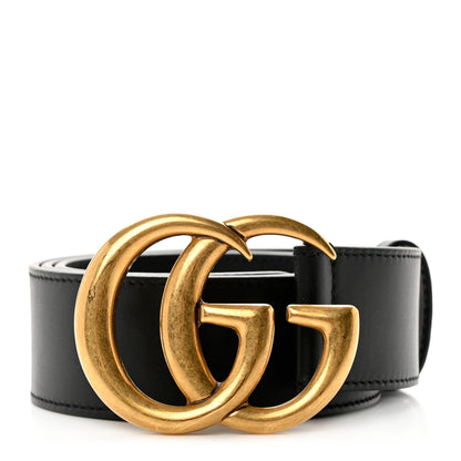 Gucci Calfskin Double G 40mm Belt 80 32 Black 1 of 5