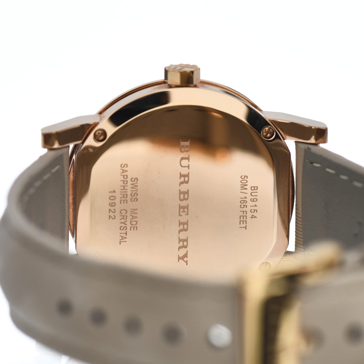 Burberry Stainless Steel Calfskin 34mm The City Quartz Watch Beige BU9154 4 of 5