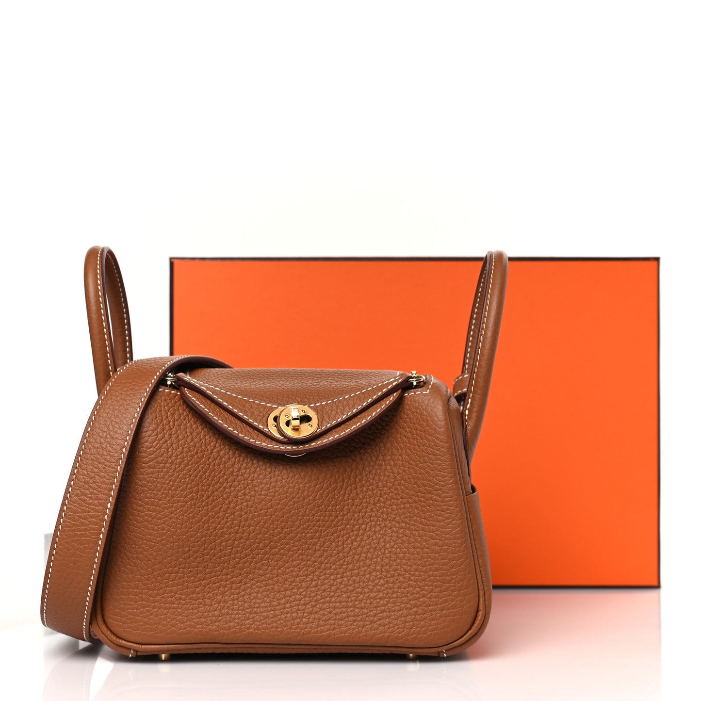 Taurillon Clemence Mini Lindy 20 Gold