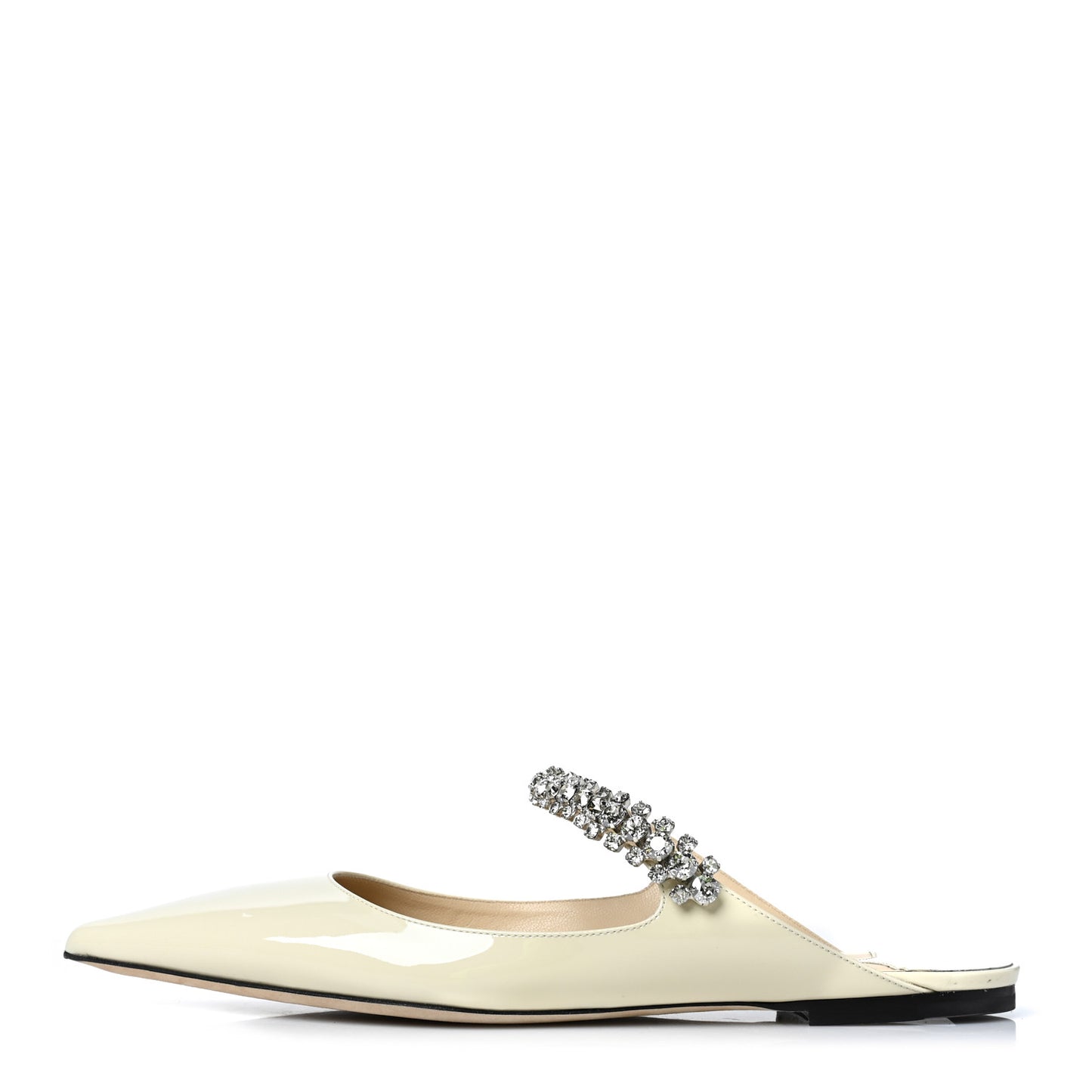 Patent Calfskin Bing 100 Mules 41 Linen