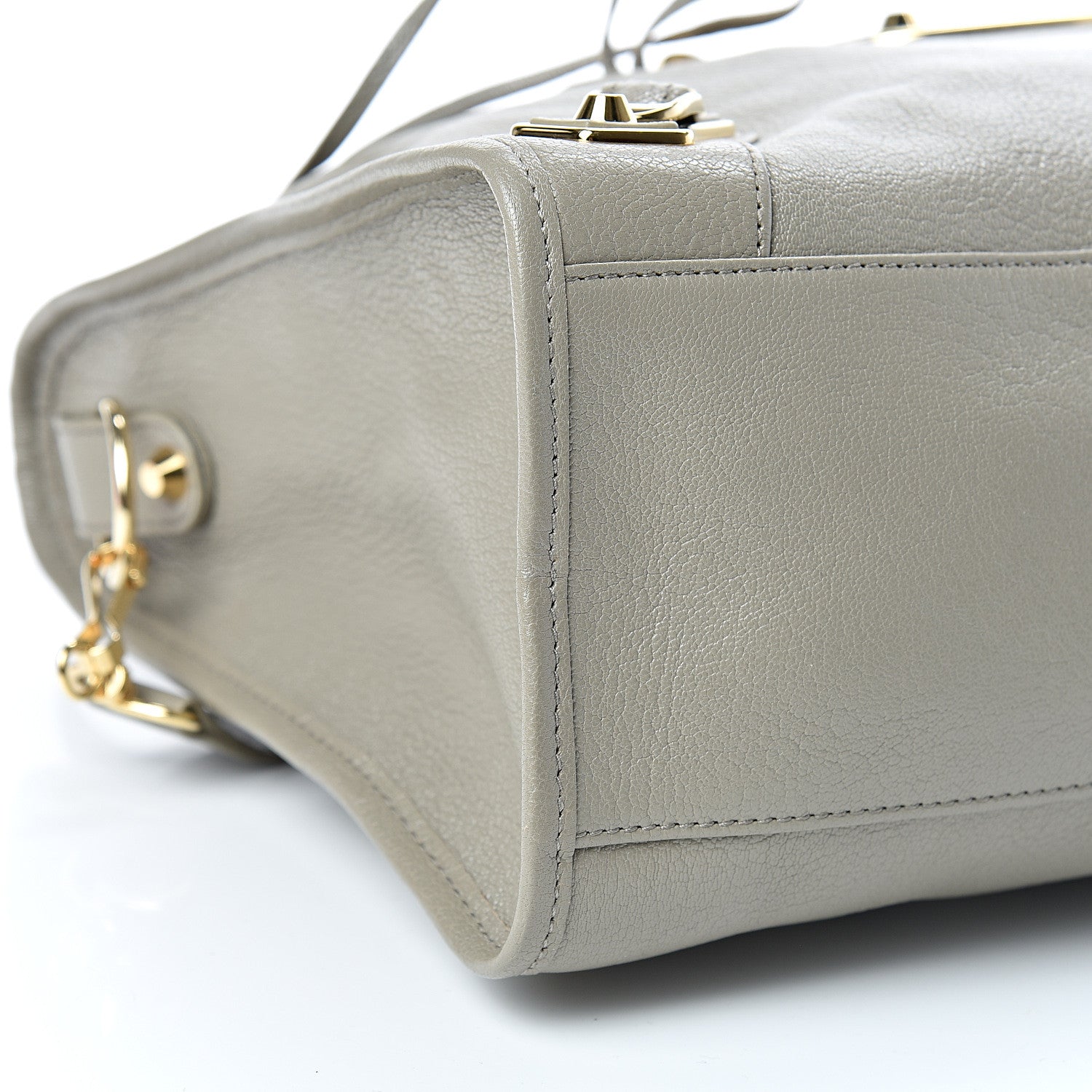 Balenciaga Chevre Gold Metallic Edge Hardware City Gris Taupe 8 of 10