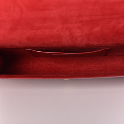 Saint Laurent Grain De Poudre Classic Monogram Cassandre Clutch Rouge Orient 5 of 12