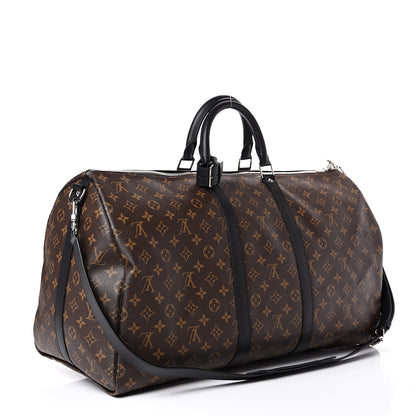 Louis Vuitton Monogram Macassar Keepall Bandouliere 55 2 of 8