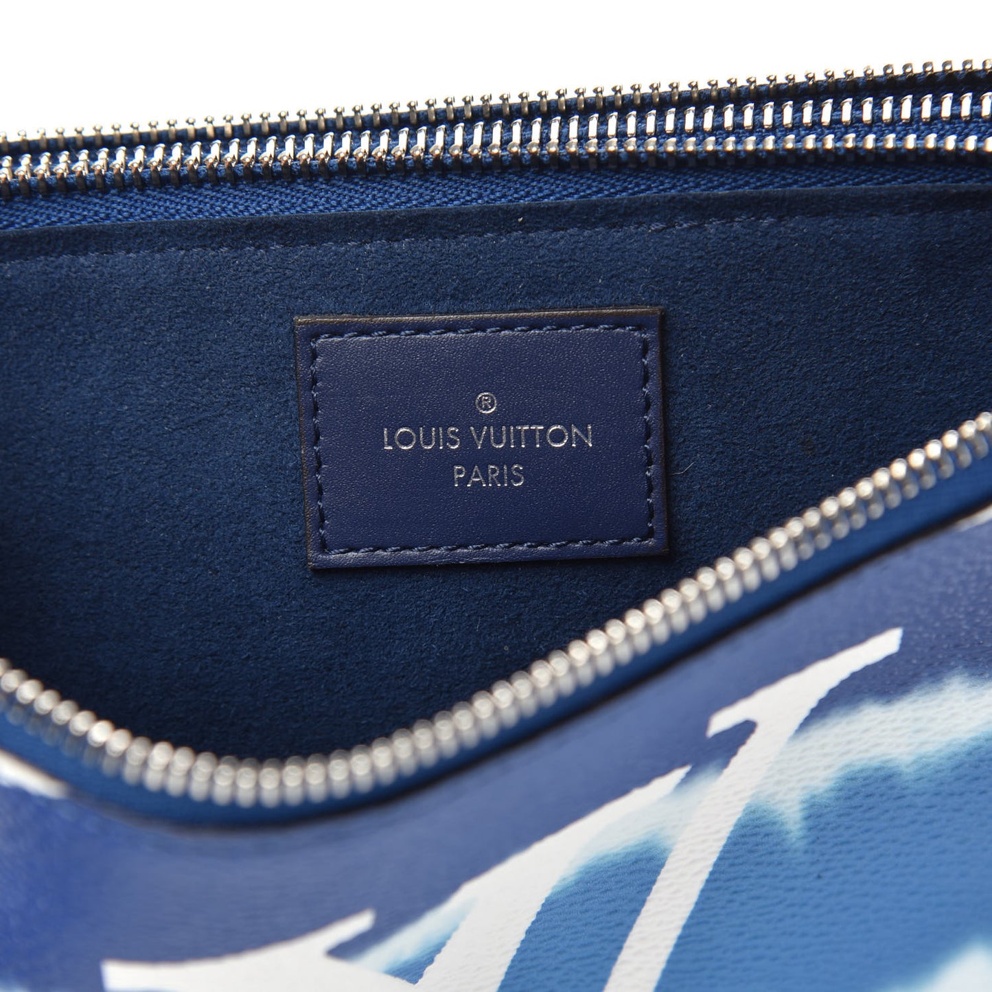 Monogram Giant Escale Double Zip Pochette Blue
