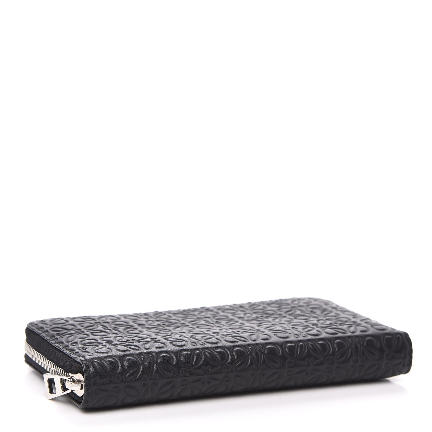Loewe Calfskin Embossed Repeat Zip Wallet Black 4 of 7