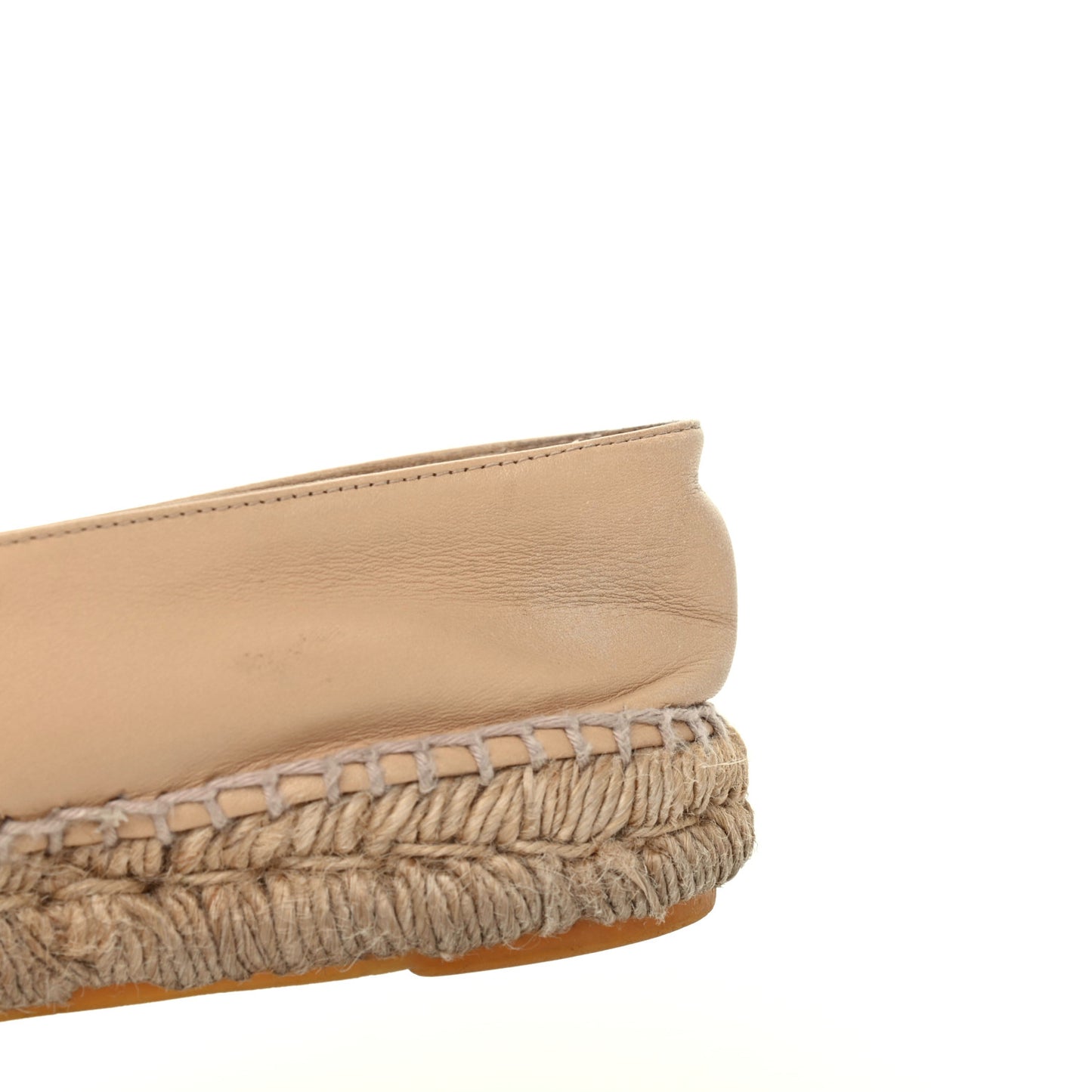Lambskin CC Espadrilles 36 Beige Black