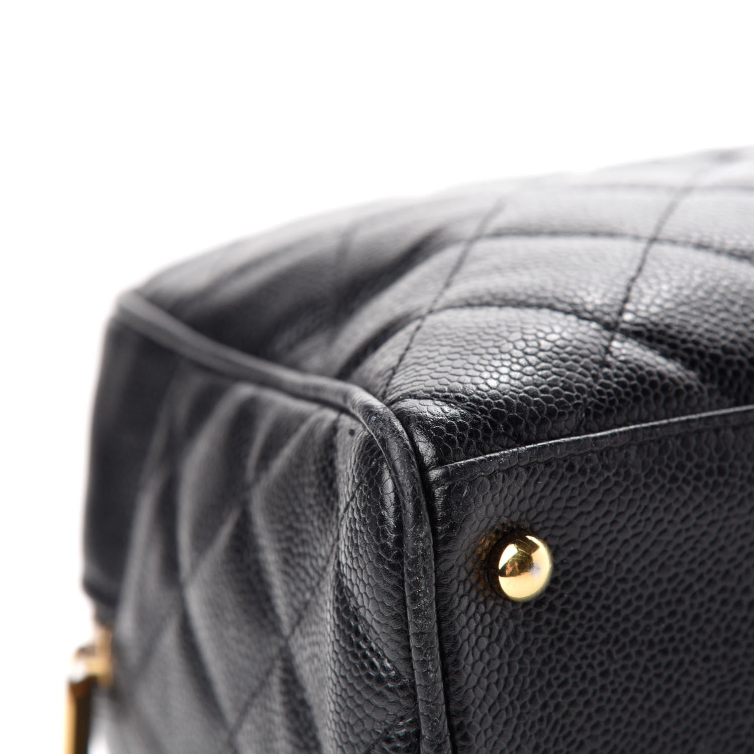 Chanel Caviar Quilted Large Bowler Black 8 of 13