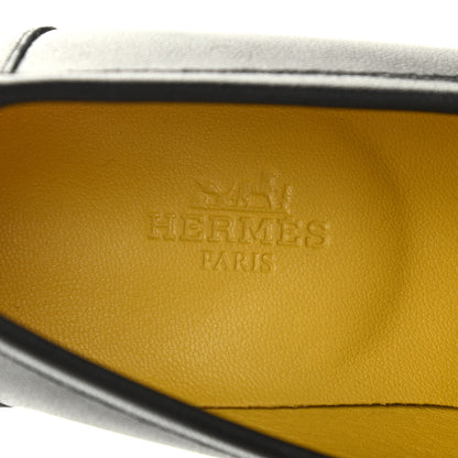Hermes Goatskin Womens Paris Loafers 36 Black 13 of 16