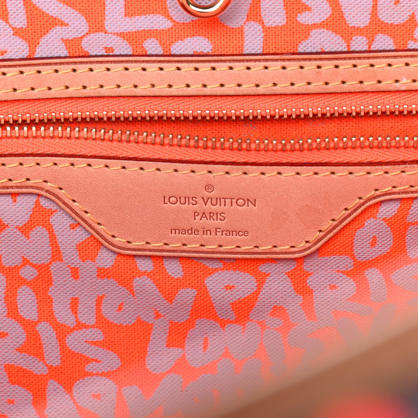 Monogram Graffiti Neverfull GM Orange