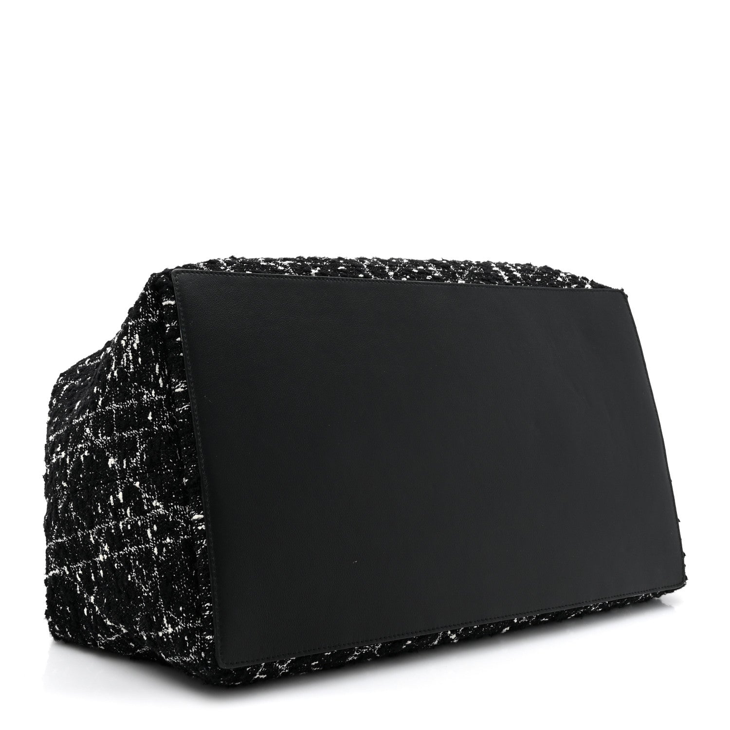 Christian Dior Tweed Cannage Large Toujours Black White 5 of 15
