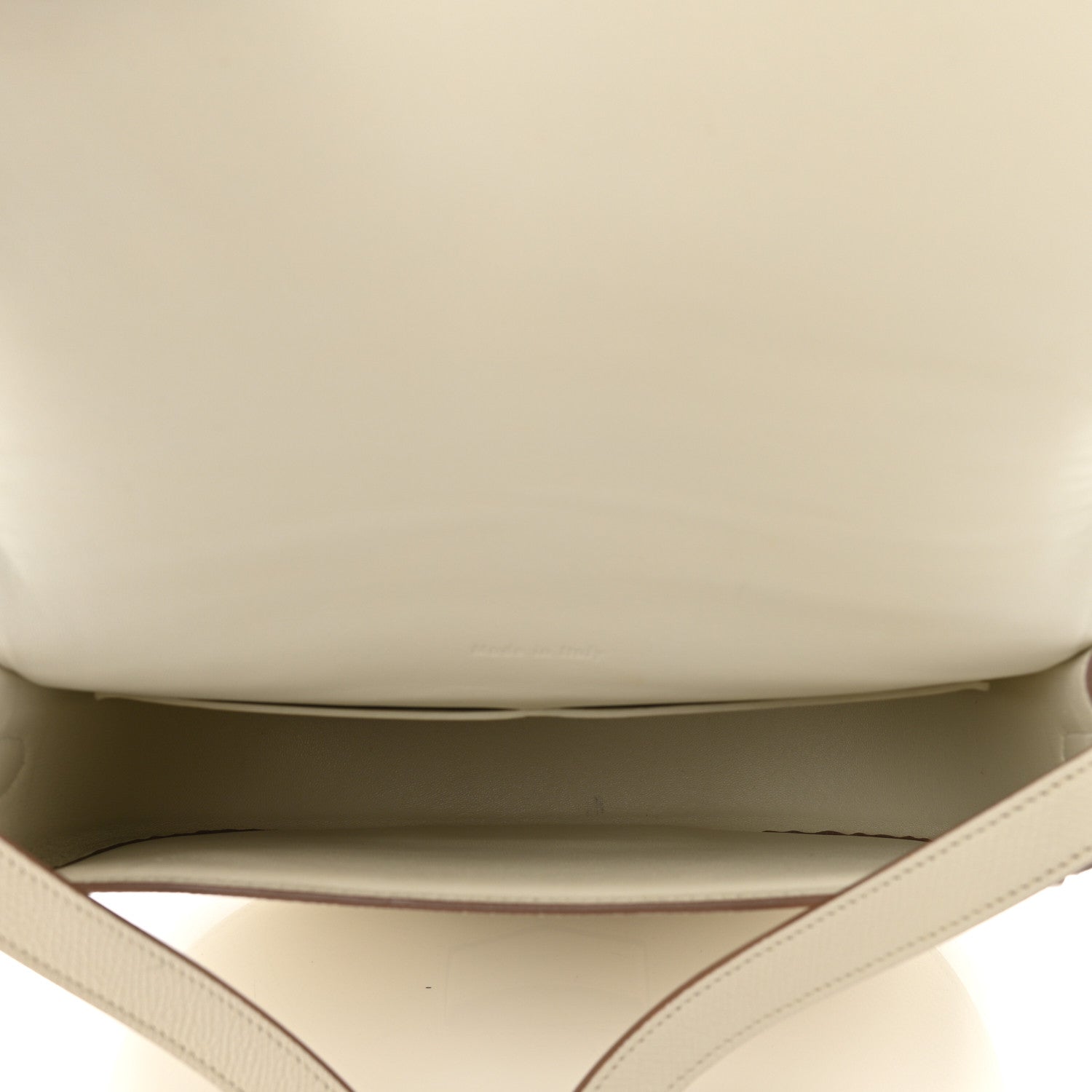 Celine Grained Calfskin Compact Trotteur White 5 of 10