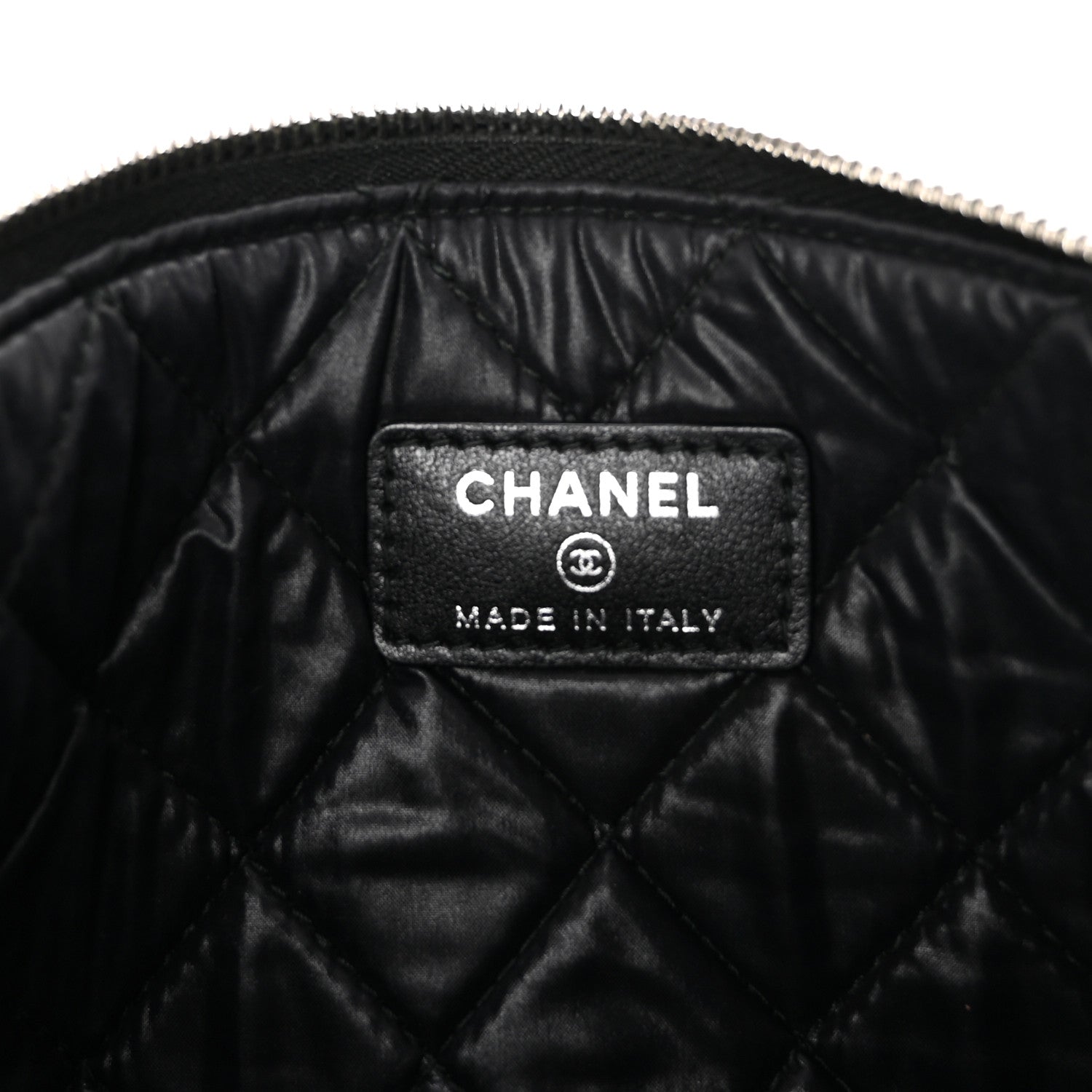 Chanel Caviar Studded Deauville Pouch Black 6 of 7
