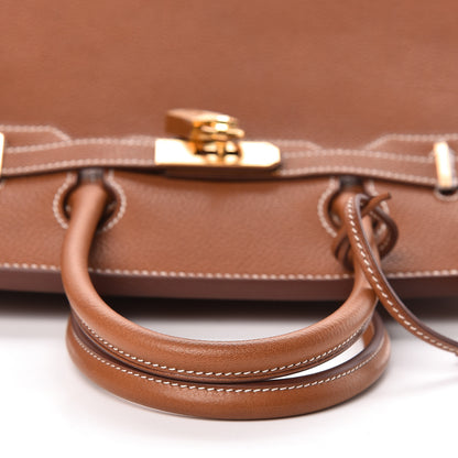 Hermes Natural Barenia Faubourg Birkin 30 Fauve 32 of 34