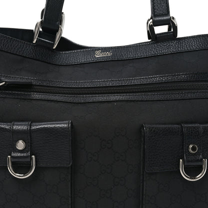 Gucci Nylon Monogram Abbey D Ring Tote Black 8 of 10