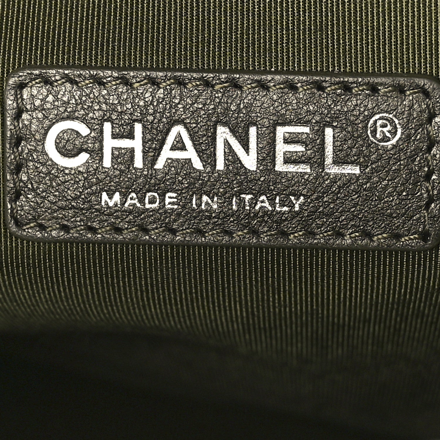 Chanel Caviar Quilted Large Boy Flap Green 5 of 10