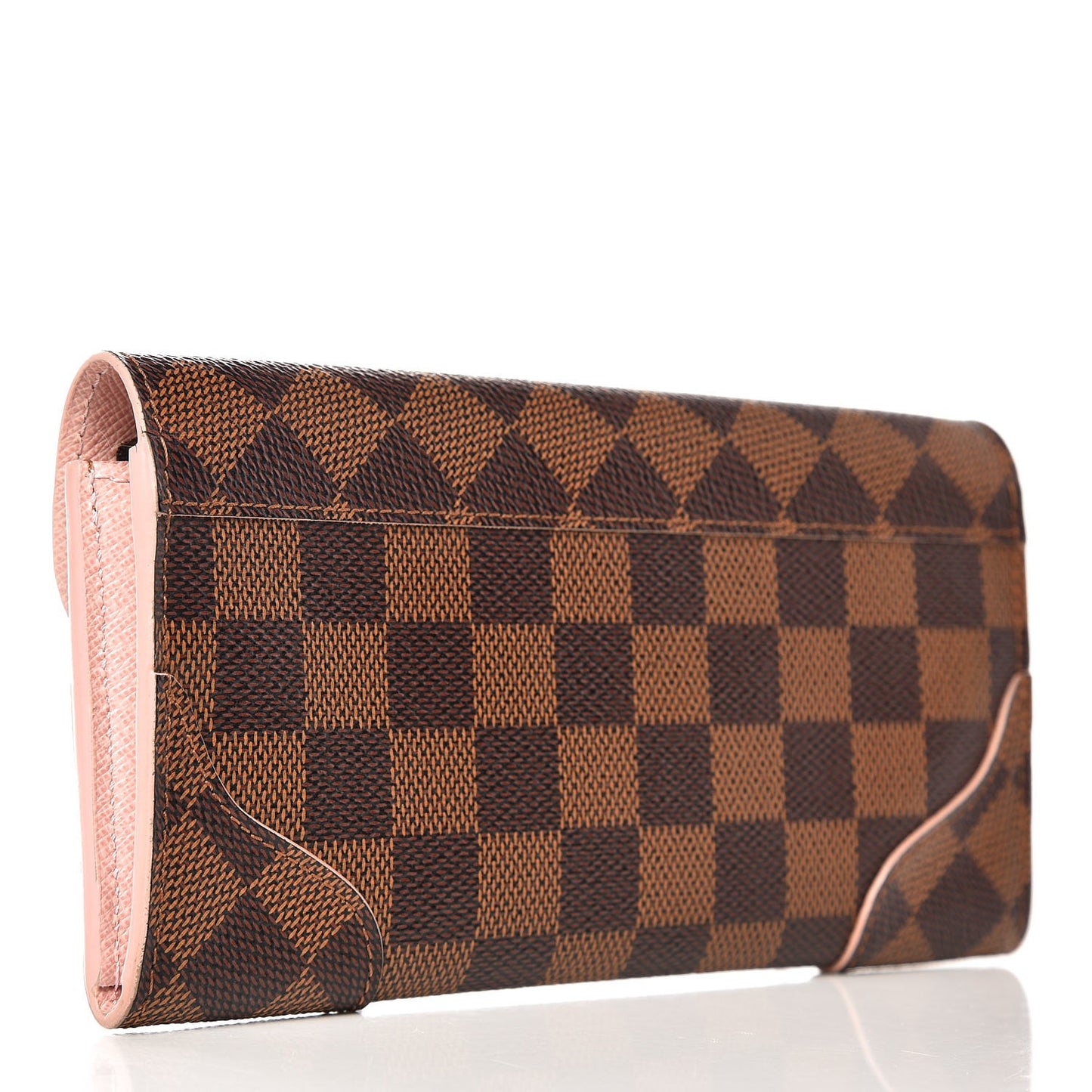 Damier Ebene Caissa Wallet Rose Ballerine