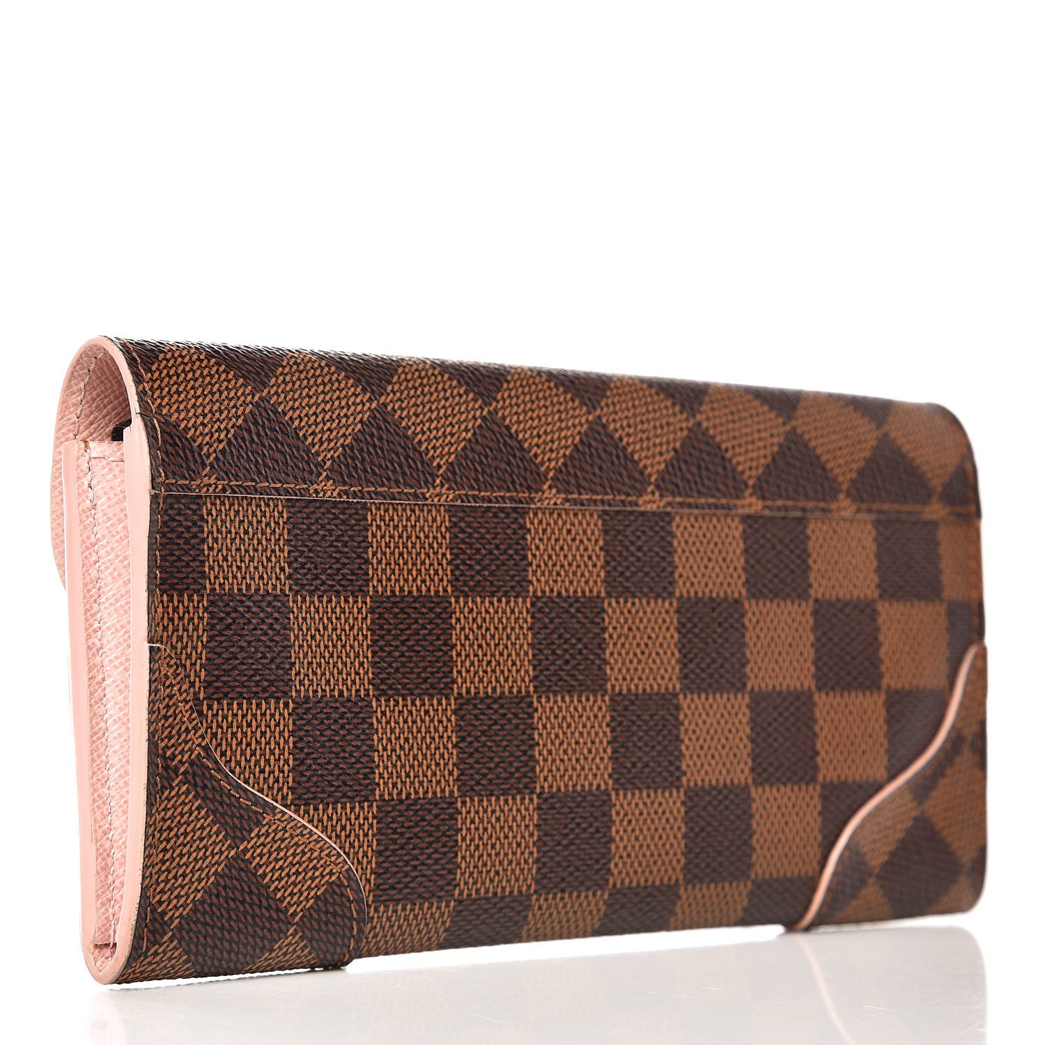 Louis Vuitton Damier Ebene Caissa Wallet Rose Ballerine 3 of 7